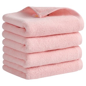 REGALWOVEN Bathroom Floral Pattern Soft Absorbent Cotton Hand Towels - 1 of 4