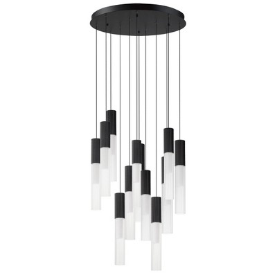 ET2 Lighting Reeds 12 - Light Pendant in  Black