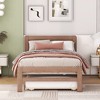 Twin Size Platform Bed with Trundle for Bedroom - 2 of 4