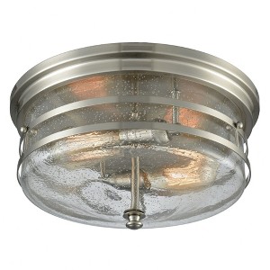 Elk Home Port O'Connor 2 - Light Flush Mount in  Satin Nickel - 1 of 2
