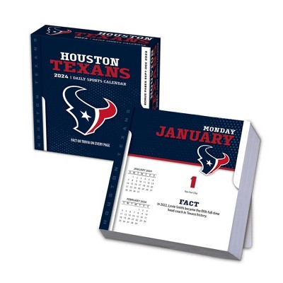 Nfl Houston Texans 5.375' X 5.375' X 1.5' 2024 Box Calendar : Target