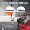 VEVOR Drain Cleaner Machine 75FT x 1/2 Inch, Sewer Snake Auger Manual Feed, 370W Electric Drain Cleaning Machine, Red - 4 of 4