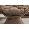 CAVINAS 360° Swivel Barrel Chair,Plush Rotating Accent Chair with Sturdy Base for Living Room,Office - 4 of 4