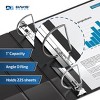 Davis Group 6pk 1" Premium Economy Round Ring Binders Black: Hard Cover, 225 Sheet Capacity, 2 Pockets, Polypropylene - 3 of 4