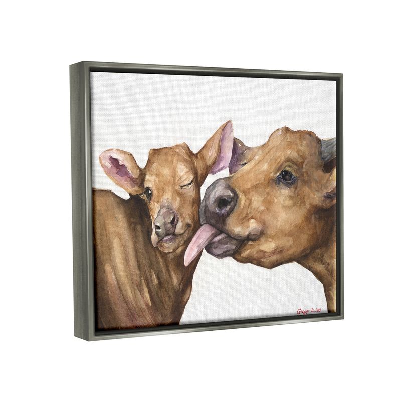 Stupell Industries Baby Cow Family Animal Watercolor Painting, 4 of 7