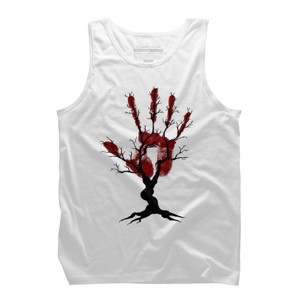 Men's Design By Humans Halloween Tree By aisenArt Tank Top - 1 of 3