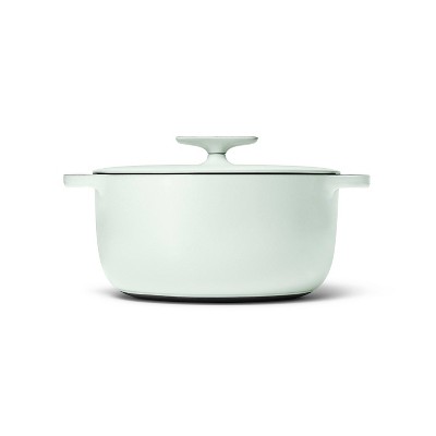 Light Mist Enameled Cast Iron Dutch Oven with Lid