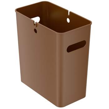 iTouchless SlimGiant Wastebasket 4.2 Gallon Brown