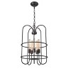 Chloe Lighting Ironclad Industrial-Style 5 Light Rubbed Bronze Ceiling Pendant 16" Wide - 3 of 4