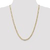 Black Bow Jewelry 4.5mm 10k Yellow Gold Solid Concave Figaro Chain Necklace - 2 of 4