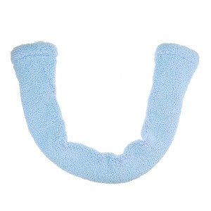 Unique Bargains Washable Reusable Bathroom Soft Warmer Toilet Seat Cover Pad Cushion Lid with Snap 1 Pcs - 1 of 4