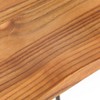 24" Set of 2 Chapman Counter Height Barstool Natural - Lifestorey: Black Frame, Pinewood, Industrial Design - 3 of 4