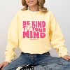 Simply Sage Market S.W.Smiley Be Kind To Your Mind Outline Garment Dyed Sweatshirt - 2 of 4