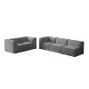 106*106" Chenille Modular L-Shaped Sectional Sofa, Luxury Floor Couch Set, Upholstered Indoor Furniture - 2 of 4