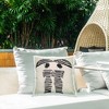 Stupell Industries Two Women in Rain Stripes Outdoor Decorative Throw Pillow, 18 x 18 - 3 of 3