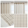 PAGED 50x84 Inch Back Tab Yarn Dyed Plaid Weave Blackout Curtains,Curtain Panels with Fleece Lining for Living Room,Bedroom - 4 of 4