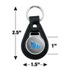 College of Coastal Georgia Secondary Logo Black Leather Keychain - 2 of 4