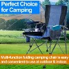 Musment Outdoor Portable Folding Camping Chair, Lawn Chairs for Outdoor, Supports up to 400lbs - 2 of 4