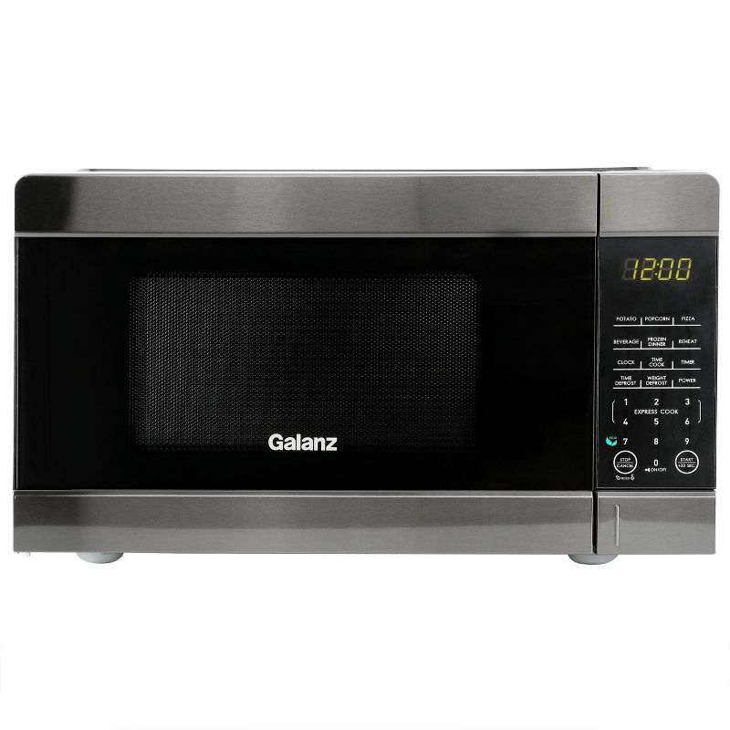 Galanz 0.9 Cubic Feet 10 Level 900 Watt Countertop Microwave in Gray, 1 of 7