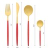 REGALWOVEN Stainless Steel Mirror Polished Durable Rust-Proof Serving Sets 24 Pcs 1 Set - 2 of 4