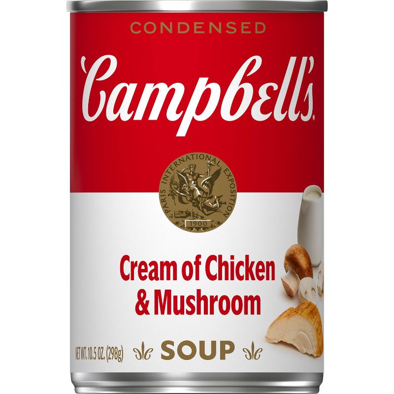 Campbell&#39;s Condensed Cream of Chicken &#38; Mushroom Soup - 10.5oz, 1 of 13