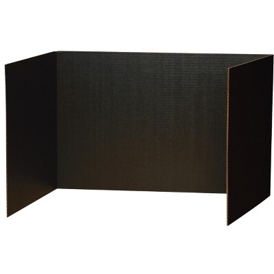 Pacon Recycled Privacy Board, 48 x 16 Inches, Black, pk of 4