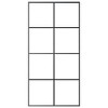 VidaXL Sliding Door Aluminum and ESG Glass 40.4"x80.7" Black - 3 of 4