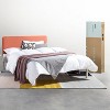 King KERT Metal & Wood Platform Bed Frame with Upholstered Headboard, Mellow - 3 of 4