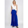 Slickblue Women's Cami Jumpsuit with Asymmetrical Ruffle and Pleated Bottom, Color & Size Options - 2 of 4