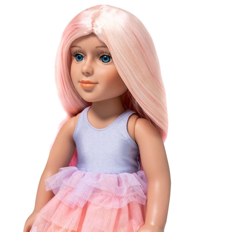 I&#39;M A GIRLY Mia 18&#34; Fashion Doll with Cotton Candy Pink Interchangeable Wig to Style, 6 of 9