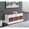 Coaster Alma Traditional 3 Drawer Storage Wood Bench - 2 of 4