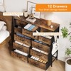 12 Drawer Dresser for Bedroom, Fabric Dressers & Chests of Drawers with Side Pockets, Chest of Drawers for Closet, Living Room, Closet, Hallway - 3 of 4