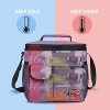 Tirrinia Large Lunch Bag for Women Men, 10.5L Insulated Leakproof Thermal Reusable Lunch Cooler Tote Bag with Front Pockets - 3 of 4