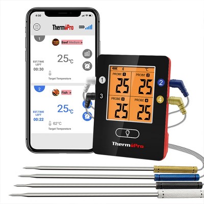 ThermoPro TP53W Digital Thermometer Indoor Hygrometer, Temperature Humidity Monitor with Min Max Records and Comfort Indicator Room Thermometer
