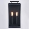 Vaxcel Hampton 2 - Light Wall Light in  Textured Black - 4 of 4
