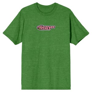 Powerpuff Girls Buttercup Is The Toughest One Crew Neck Short Sleeve Kelly Green Heather Men's T-shirt - 1 of 4