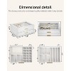 Leather Jewelry Box with Clear Lid, 2-Drawer Storage Organizer Case for Necklaces, Rings, Earrings, Bracelets - 2 of 4