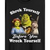 Seven Times Six Shrek T Shirt Mens Shrek Yourself Before You Wreck Yourself Short Sleeve Tee Black - 3 of 4