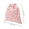 Unique Bargains Flower Rabbit Drawstring Makeup Bag Pink 1 Pc - 2 of 4
