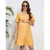 LXT-Maternity Dresses Casual Flared A Line Swing Ruffle Midi Dress - 2 of 4
