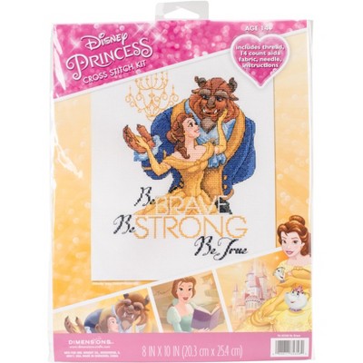 Dimensions Disney Counted Cross Stitch Kit 8"X10"-Be Brave (14 Count)