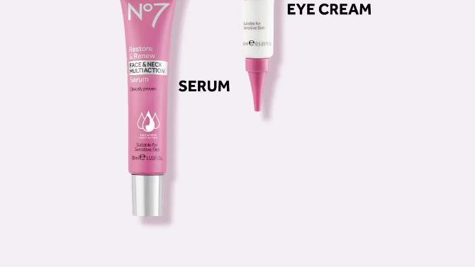 No7 Restore &#38; Renew Multi Action Face &#38; Neck Skincare System - 3ct, 2 of 11, play video