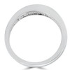 Pompeii3 1/3ct Channel Set Diamond Wedding Ring Solid 14K White Gold - 3 of 4