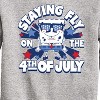 Boys' - SpongeBob SquarePants - Fly on the 4th of July Graphic Long Sleeve Fleece Sweatshirt - 2 of 4