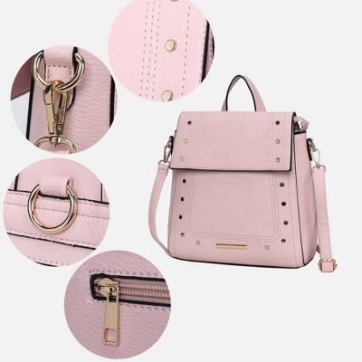 MKF Collection Elke Women’s Convertible Backpack Bag by Mia K -Taupe — фото 4