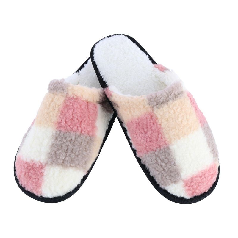 Polar Extreme Women's Multi Color High Pile Fleece Lined Slippers, 2 of 4