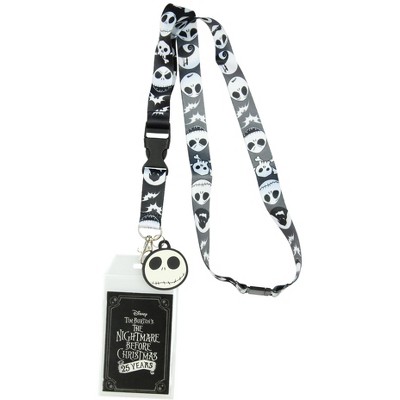 Disney Nightmare Before Christmas Lanyard For Keys, Badge, Id - Jack And  Sally Detachable Neck Lanyard Keychain With Zero The Dog Charm : Target