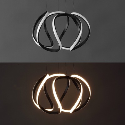 Euphoria 18.5" Black Aluminum LED Pendant Light
