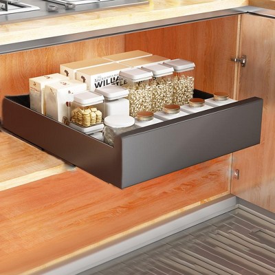 Pull Out Cabinet Organizer, Slide Out Drawers For Kitchen Cabinets, Kitchen Cupboard Storage Organizer, Pull Out Kitchen Storage Shelf, 25/30/35 cm