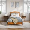 AFI Furnishings Quincy Twin XL Solid Wood Low Profile Platform Bed, Light Toffee - 3 of 4